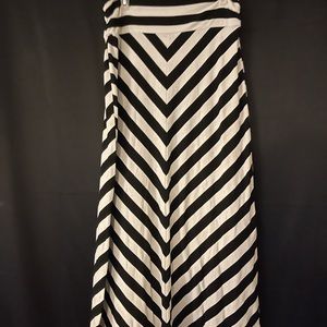 Striped Maxi Skirt